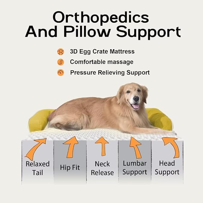Large Dog Bed Orthopedic Washable | Beds Bolster Pet | XL Large Big Dogs | - Image 2