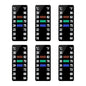 AQUANEAT 6 PCS Aquarium Thermometer Strips, Fish Tank Thermometer Sticker by Aquaneat