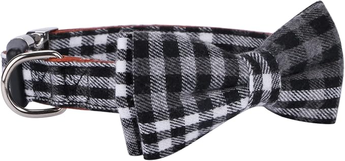 Faleela Soft &Comfy Bowtie Dog Collar, Detachable and Adjustable Bow Tie Collar - Image 3