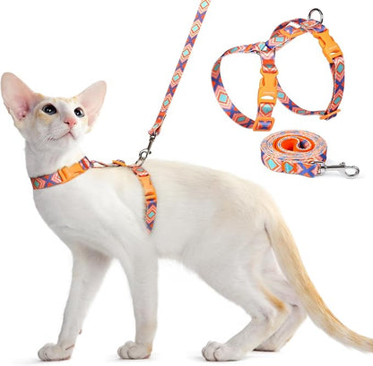 Dooradar Cat Harness and Leash, Escape Proof Adjustable Kitten Vest, by Dooradar