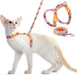 Dooradar Cat Harness and Leash, Escape Proof Adjustable Kitten Vest, by Dooradar