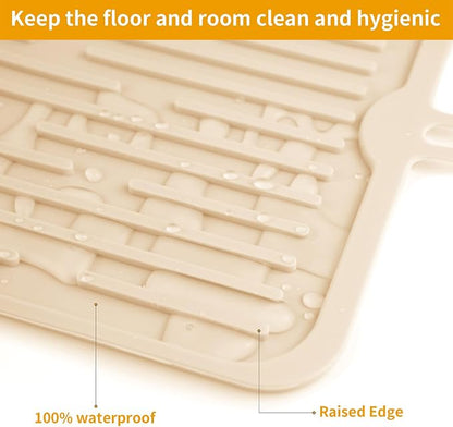 Ptlom Pet Placemat for Dog and Cat, Anti-Slip Waterproof Dogs Feeding Mat - Image 8