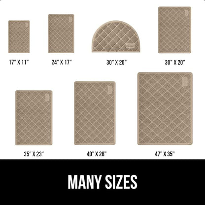GORILLA GRIP Cat Litter Box Mat, 35x23 2 Pack, Water Resistant, US Designed - Image 6