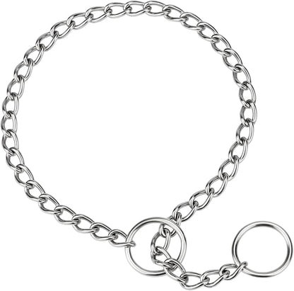 TagME Chain Choke Collar for Dogs, Adjustable Weather Proof Necklace for Medium by TagME