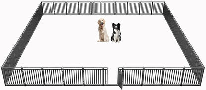 Dog Playpen Metal Dog Fence Outdoor by Petorldog
