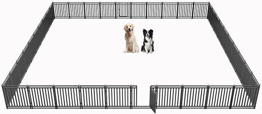 Dog Playpen Metal Dog Fence Outdoor by Petorldog