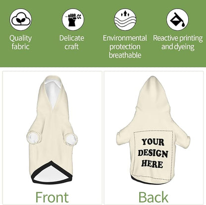 Dog Clothes, Custom Dog Hooded Sweatshirt, Personalized Pet Costume Robe Shirt - Image 4