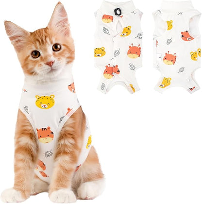 Cat Recovery Suit Female, Breathable Cat Onesie After Surgery Female by Coppthinktu