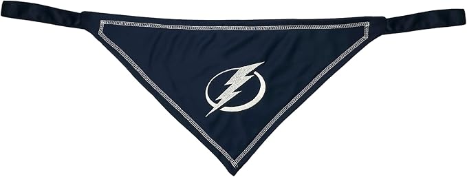 Pets First NHL Tampa Bay Lightning TIE Bandana, Size Large/X-Large. Dog Bandana - Image 4