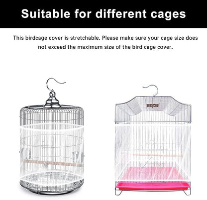 Soft Airy Bird Cage Net Cover, Bird Cage Seed Catcher, Skirt Guard Gauze - Image 3