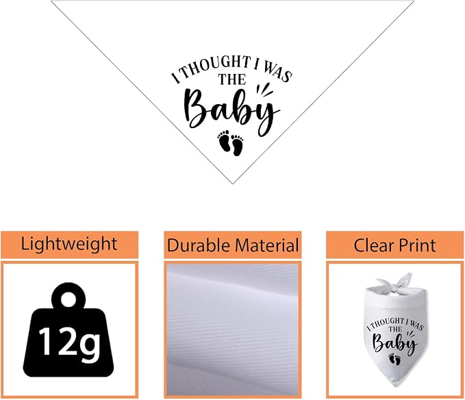 Pregnancy Announcement Dog Bandana I Thought I was The Baby Gender Reveal Dog - Image 3