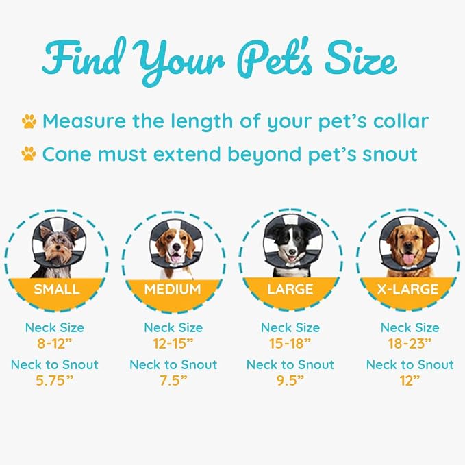 ZenPet Recovery Cone E-Collar for Dogs & Cats – Soft, Comfortable, Safe & - Image 5