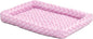 MidWest Homes for Pets QuietTime Fashion Dog Bed – Pink Faux Fur Bolster by MidWestHomesForPets