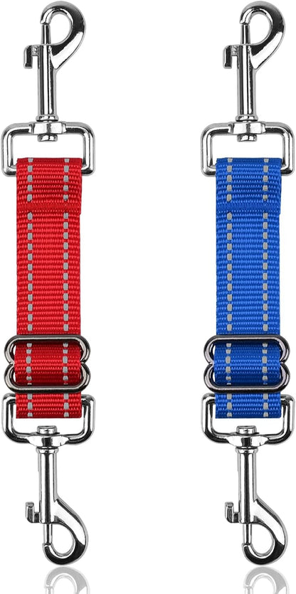 YUEPET Dog Safety Collar Clips 2 Pack Adjustable Prong Collar Backup Clips by YUEPET