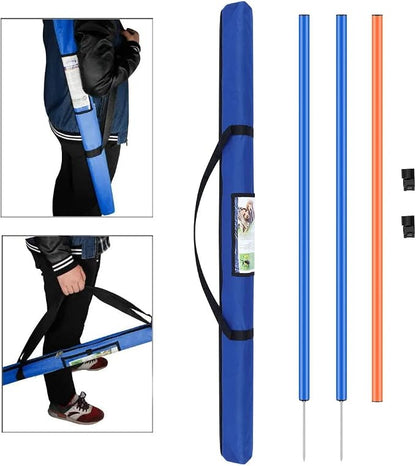 PAWISE Dog Agility Training Equipment, Pet Training Hurdles & Weave Poles Set - Image 9