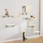 Cat Wall Shelves, Space-Saving Wall-Mounted Cat Climber Set by SLFYFC