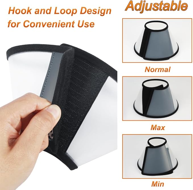 Vivifying Cat Cone, Adjustable Recovery Pet Cone, Three Sizes Lightweight - Image 2