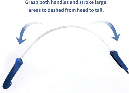 Dual-Sided Shedding Blade with Stainless Steel Blade De-Shedding Tool - Image 2