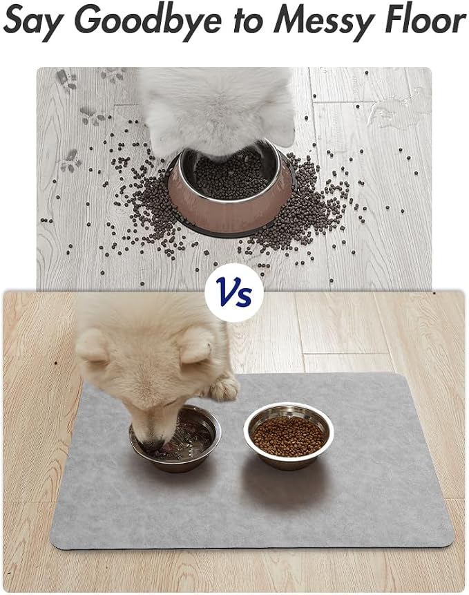 MontVoo-Absorbent Pet Feeding Mat-No Stains Pet Mat - Image 4