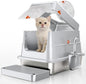 Stainless Steel Cat Litter Box by FusblomOfficial