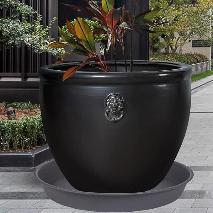 4 Pack of 18 19 inch Plant Saucer Round, Deep Plant Saucers - Image 5