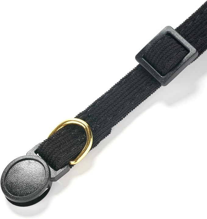 Soft Corduroy Cat Collar with Bell and Bowtie, Safety Breakaway Clasp, - Image 5