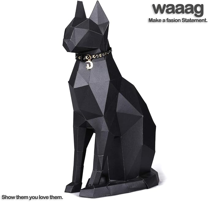 waaag Gold Moons and Stars Safety Breakaway Cat Collar, Glow in The Dark - Image 2