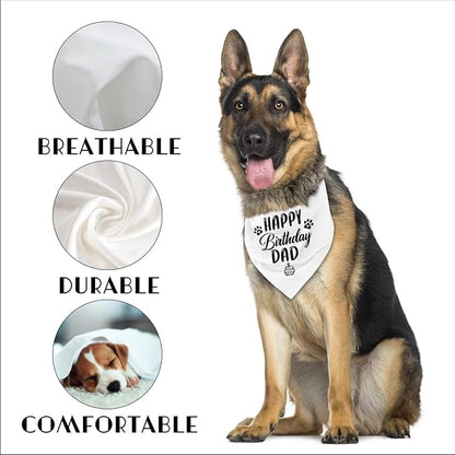 Dog Bandana for Happy Birthday Dad - Image 3