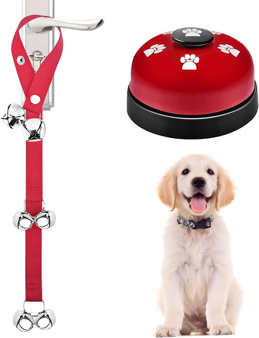 2 Pack Dog Doorbells, Pet Training Bells by JIMEJV