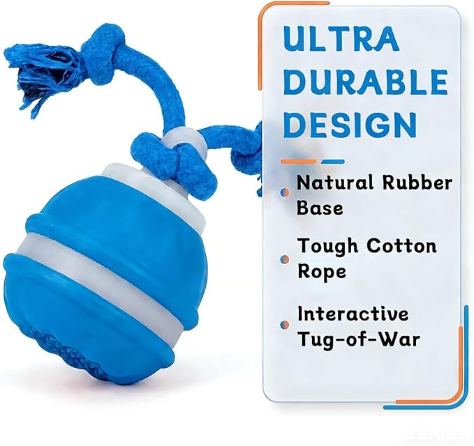 Zealburst Interactive Dog Toy, 360° Smart Automatic Rolling Moving Toy - Image 2