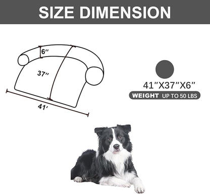 Calming Dogs/Cats Bed Mats, Dog Pad Washable Removable Couch Cover, Plush Long - Image 2