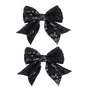 3-inch Sequined Bow Hair Clips For Baby Girls, Kids and Young Women Birthday by Koolgil