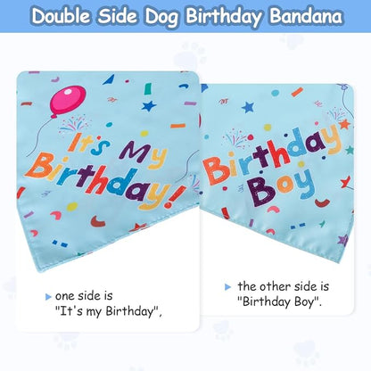 Dog Birthday Party Supplies, Dog Birthday Bandana Set, Dog Boy Girl Birthday - Image 5