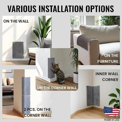 Wall Cat Scratcher & Corner Cat Scratcher – Indoor Scratching Post - Image 3
