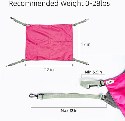 2 Pcs Small Kitty Cat Hammock for Cage, 2 Pieces Reversible Cat Hanging Hammock - Image 6