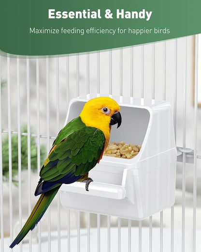Pawfly 1 Pcs Bird Feeder Hanging Plastic Bird Cage Feeders - Image 6