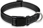 Reflective Dog Collar with Buckle Adjustable Safety Nylon Collars by BOOMIBOO