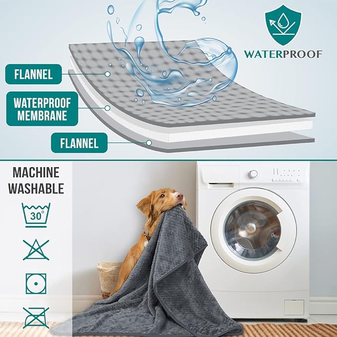 PetAmi Waterproof Dog Blanket, Leakproof XL Pet Blanket - Image 4