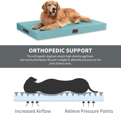 Outdoor Orthopedic Dog Bed for Extra Large Dogs, XL Waterproof Flat Pet Bed - Image 3