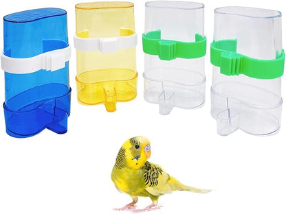 Hamiledyi Parakeet Water Dispenser 4pcs Automatic Bird Water Dispenser by Hamiledyi