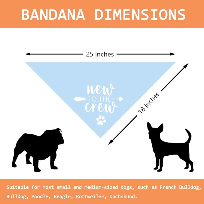 New to The Crew Dog Bandana Puppy Gift - Image 2