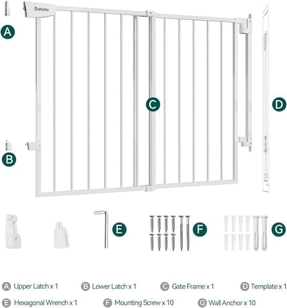 Babelio 29.7-46.5" No Bottom Bar Baby/Dog Gate - Image 8