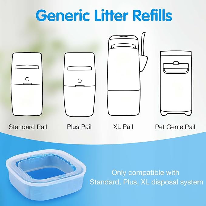 Cat Litter Refills Bags 8 Pack Enhanced Odor Control Litter Refills Compatible - Image 6