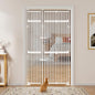 unipaws 86" High Extra Tall Cat Gate, Auto Closing and No Drilling Safety Gate by unipaws