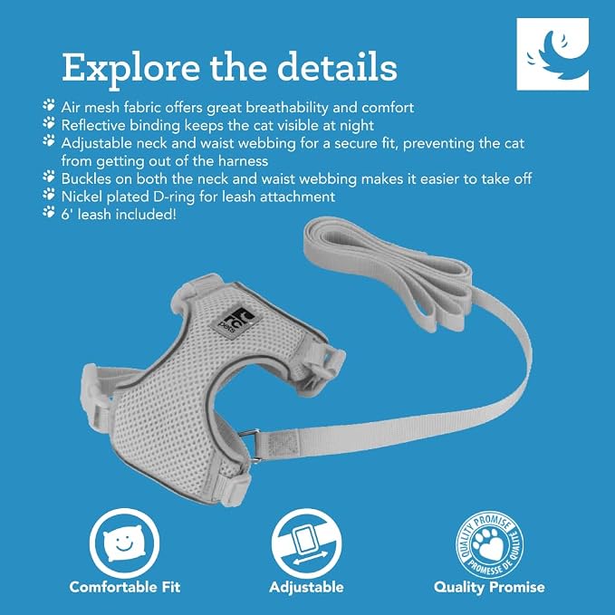 RC Pets Adventure Kitty Cat Harness | Adjustable Airmesh Vest - Image 2