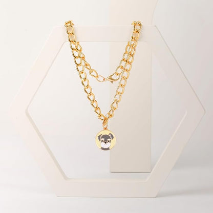 HOWWFALY Dog Collar and Cat Chain Necklace Stainless Steel Adjustable 18K Gold - Image 7