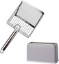Cat Litter Scoop, Metal Scooper, Deep Shovel, Ergonomic Handle, Kitten Poop by Dustnix