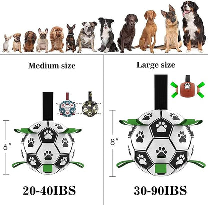 QDAN Large Dog Toys, 8 Inch Soccer Ball - Image 5