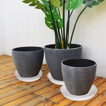 4 Pack of 17 inch Plant Saucer, 2.3" Depth Tray, Large Deep Garden Plastic - Image 7