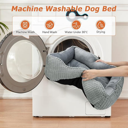 MIXJOY Dog Beds for Medium Dogs Washable, Rectangle Pet Bed Medium Size Dog - Image 7